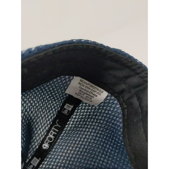 New Era 9Forty Snapback Mesh Back Hat OSFM Adjustable E.F. Transit Blue - Picture 12 of 12